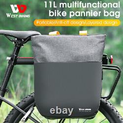 11L Bike Rear Rack Panniers Waterproof Single Side Bike Bag MTB Bike Accessories