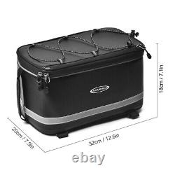 12L Bicycle Bike Cycle Rear Rack Bag Removable Carry Carrier Saddle Bag Pannier