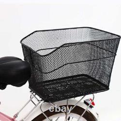 1pc Bike Tail Basket Bike Cargo Basket Wire Bike Basket Bike Rear Rack Basket