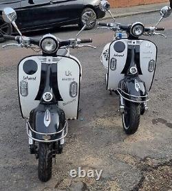 2016 Quazzar Electric Bike scooter Retro Moped 1 owner full reg & v5 no key