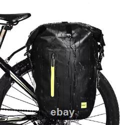 25L Waterproof Bike Bag MTB Road Bike Bicycle Rear Rack Pannier Shoulder Bag