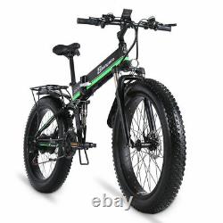 26 Electric Mountain Bike 1000W 48V Fat Tyre ebike Snow bicycle City bike Moped