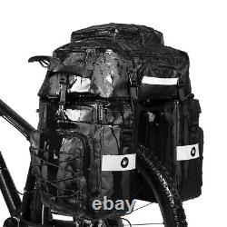 2X 3in1 Mutifunctional Bike Rear Bag Waterproof Bicycle Cargo Rack Pannier E1C4