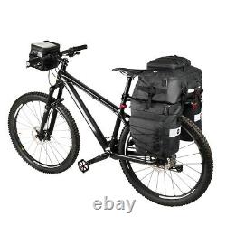 2X 3in1 Mutifunctional Bike Rear Bag Waterproof Bicycle Cargo Rack Pannier E1C4