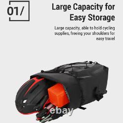 2pcs Large Capacity Bike Panniers Waterproof Bike Rear Rack Bag for Cycling Q0V8