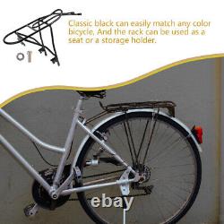 2pcs Metal Backseat Metal Hollow Bike Rear Rack Bike Seat Decorative Bike