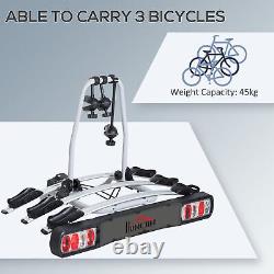 3 Bicycle Bike Rack Bicycle Carrier Rear Rack Sturdy Rear-mounted SUV Mountain