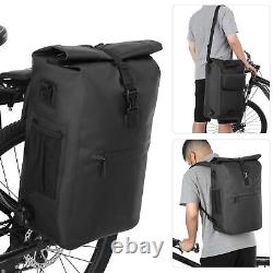 3-in-1 Waterproof Bike Pannier Rear Rack Bag Shoulder Bag H6S9