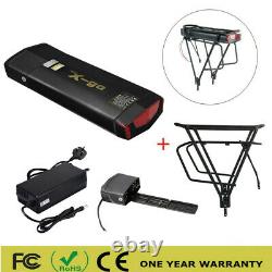 36V 13AH Electric Lithium Ebike Battery LED with Rear Rack Kit for 350W 500W 750W