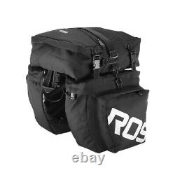 3in1 37L Pannier Bicycle Bag / Rain Cover Storage Electric Bike Rear Rack Pouch