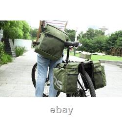 3in1 37L Pannier Bicycle Bag / Rain Cover Storage Electric Bike Rear Rack Pouch