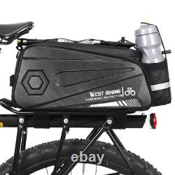 3x Portable Bike Rear Seat Bike Trunk Bag for Storage Friends Home