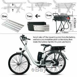 48V 20Ah 1000W Rear Rack E-bike Li-oin Battery fr Electric Bicycle Black+Charger