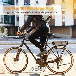 48V 20Ah 1200W 1500W LED Rear Rack Li-ion Battery E-bike Electric Bicycle Tail