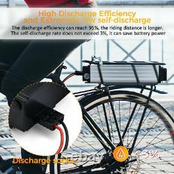 48V 20Ah 1500W LED Rear Rack Carrier Li-ion Battery For E-bike Electric Bicycle