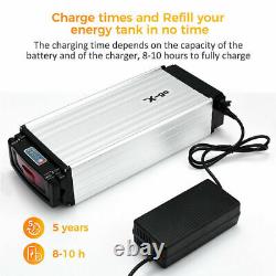 48V 20Ah 1500W Rear Rack Carrier lithium Battery Pack E-bike Electric Bicycle