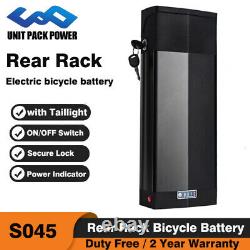 48V 20Ah Rear Rack E-bike Electric Bicycle Lithium Battery for 200W-1800W Motor