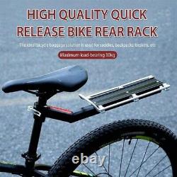 4XBicycle Rear Rack, Bike Luggage Cargo Cer, Release Adjustable Cycling po O4Y6