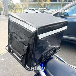 62L Food Delivery Bag + Rear Rack For Motorcycle Bike Food Delivery Drivers Set