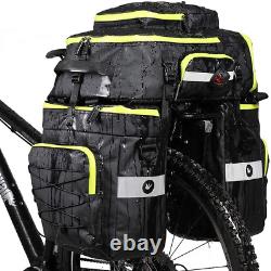 75L Bike Rear Pannier Waterproof Cycling Storage Bicycle Bag Mountain Seat Rack