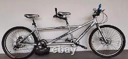 ALUMINIUM RALEIGH PIONEER TANDEM, DISC BRAKES, REAR RACK, Suits all 4ft to 6ft