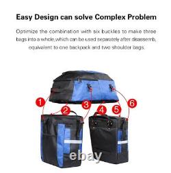 Bicycle Bag Cycling Bag 3 In 1 Big Capacity Rear Rack Tail Seat Trunk Bag Pack