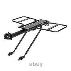 Bicycle Carrier Rack Alloy with Extended wing Pannier Rack Elastic Band Panniers