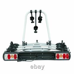 ^ Bicycle Carrier Rear-mounted Bike Rack Rear Tow Bar Carrier Outdoor 4021