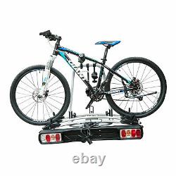 Bicycle Loading Rack Car Rear Bike Carrier Adjustable Wheel Chocks Black Silver