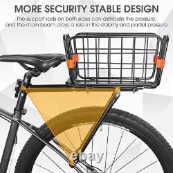 Bike Cargo Rack with Rear Back Basket Release Adjustable Bicycle Cer Rack B G9X4