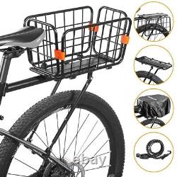 Bike Cargo Rack with Rear Back Basket Release Adjustable Bicycle Cer Rack B G9X4