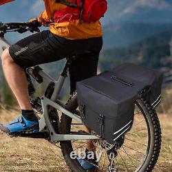 Bike Pannier Bags Bicycle Rear Carrier Rack Seat Trunk Storage Bag 25L