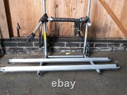 Bike rack for rear door held spare wheel, suitable for 2 electric or normal bike