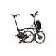 Brompton Electric 6 Speed With City Bag Electric Blue Rear Rack