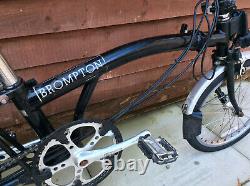 Brompton M3r Black With Rack Folding Bike Bicycle Worldwide Postage
