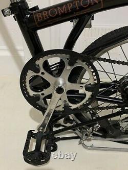 Brompton M5R bike. 5 speed Sturmey Archer Gears, Rear Rack, Dynamo & extras