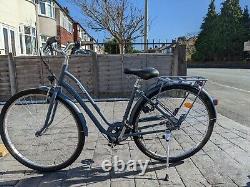 Btwin Elops 120 Ladies Low Frame City Bike Blue/Grey