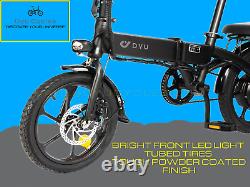 DYU A1F Folding Electric Bike ALARM 7.5AH 16inch 250W E-bike Citybike roadhog