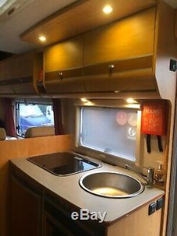 Dethleffs Eurostyle 6/7 berth motorhome, double dinette, rear washroom, bunk beds
