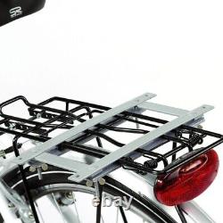Dog Bike Wicker Basket Rear Mounted Luggage Rack Bicycle Carrier Up To 15kg UK