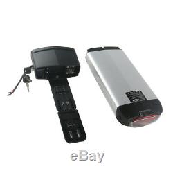 E-bike Battery 36V 13A Electric Li-ion Pack Lockable with Rear Rack & 2A Charger