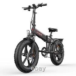 ENGWE 750W 13Ah 48V Electric Bicycle 20in Foldable E-bike Fat Tire Mountain Bike