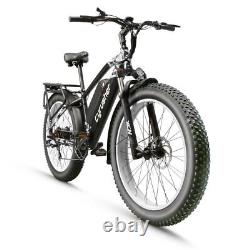 Electric Bike 48V/16Ah 750W Cyrusher 26 Fat Tire Snow E-Bike Mountain Bike UK