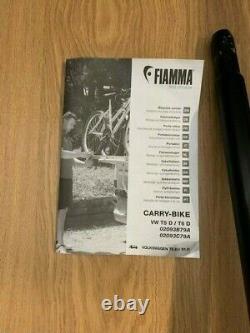 Fiamma Carry-Bike Rack Deep Black VW T5 and T6 (Double Rear Doors)