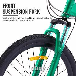 Folding 26 Mountain Bike 21 Speed MTB Bicycle Full Suspension Dual Disc Brakes