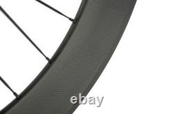 Front 88mm rear Disc Wheel Road Carbon Wheelset Clincher Racking Bike Wheels