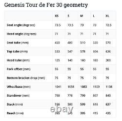Genesis Tour de Fer 30 touring bike, with pannier racks and dynamo lights, Large