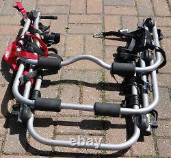 HALFORDS REAR MOUNTED CAR 3 BIKE CYCLE CARRIER (high level rack)