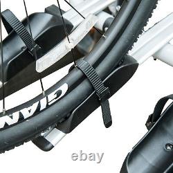 HOMCOM Bicycle Carrier Rear-mounted Bike Rack Rear Tow Bar Carrier Outdoor