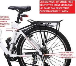 Heavy Duty MTB Bike Bicycle Cycle Pannier Rear Rack Carrier Bracket Luggage 30Kg
